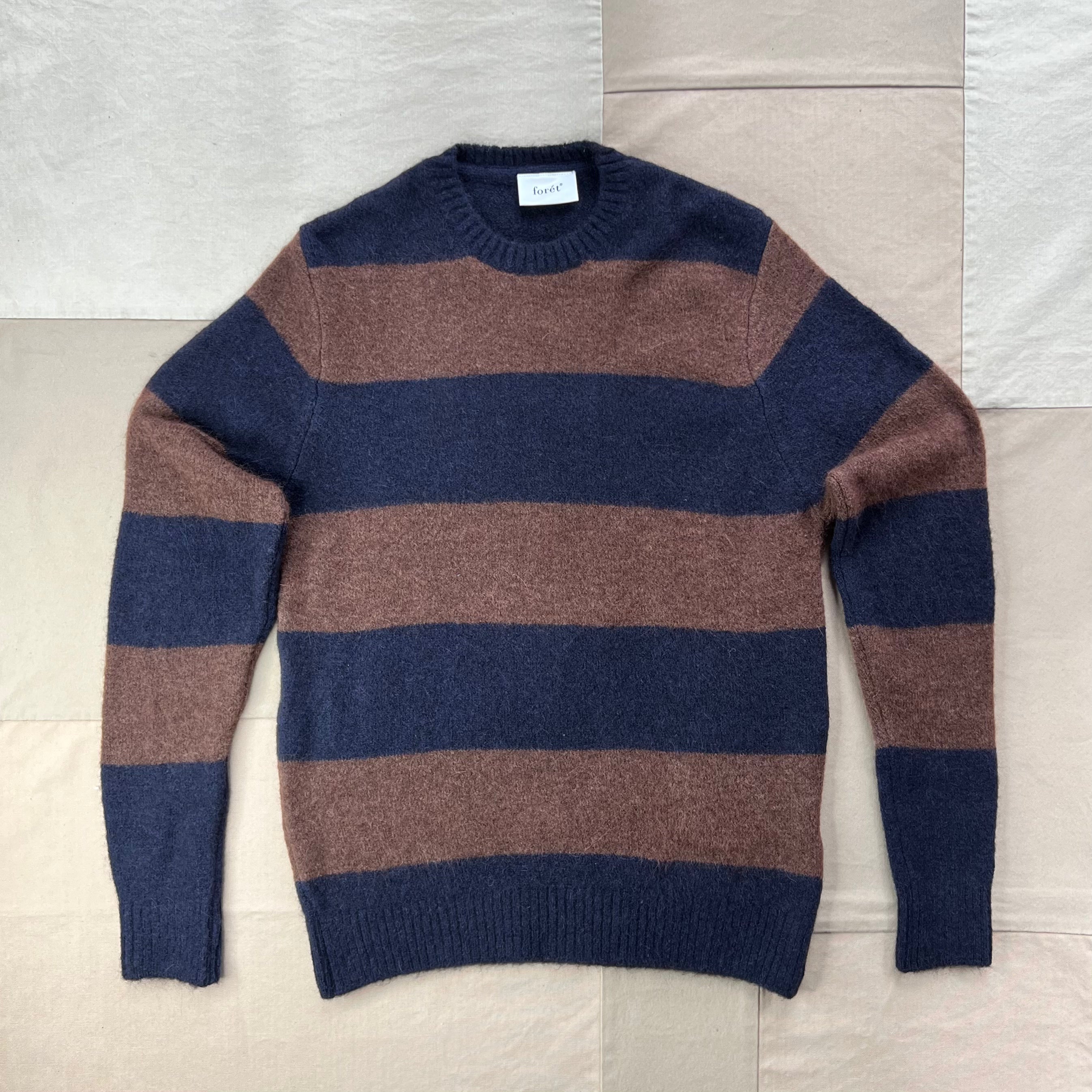 Alpine Knit, Navy/Dark Brown