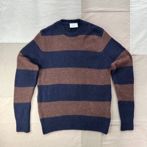 Alpine Knit, Navy/Dark Brown