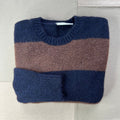 Alpine Knit, Navy/Dark Brown