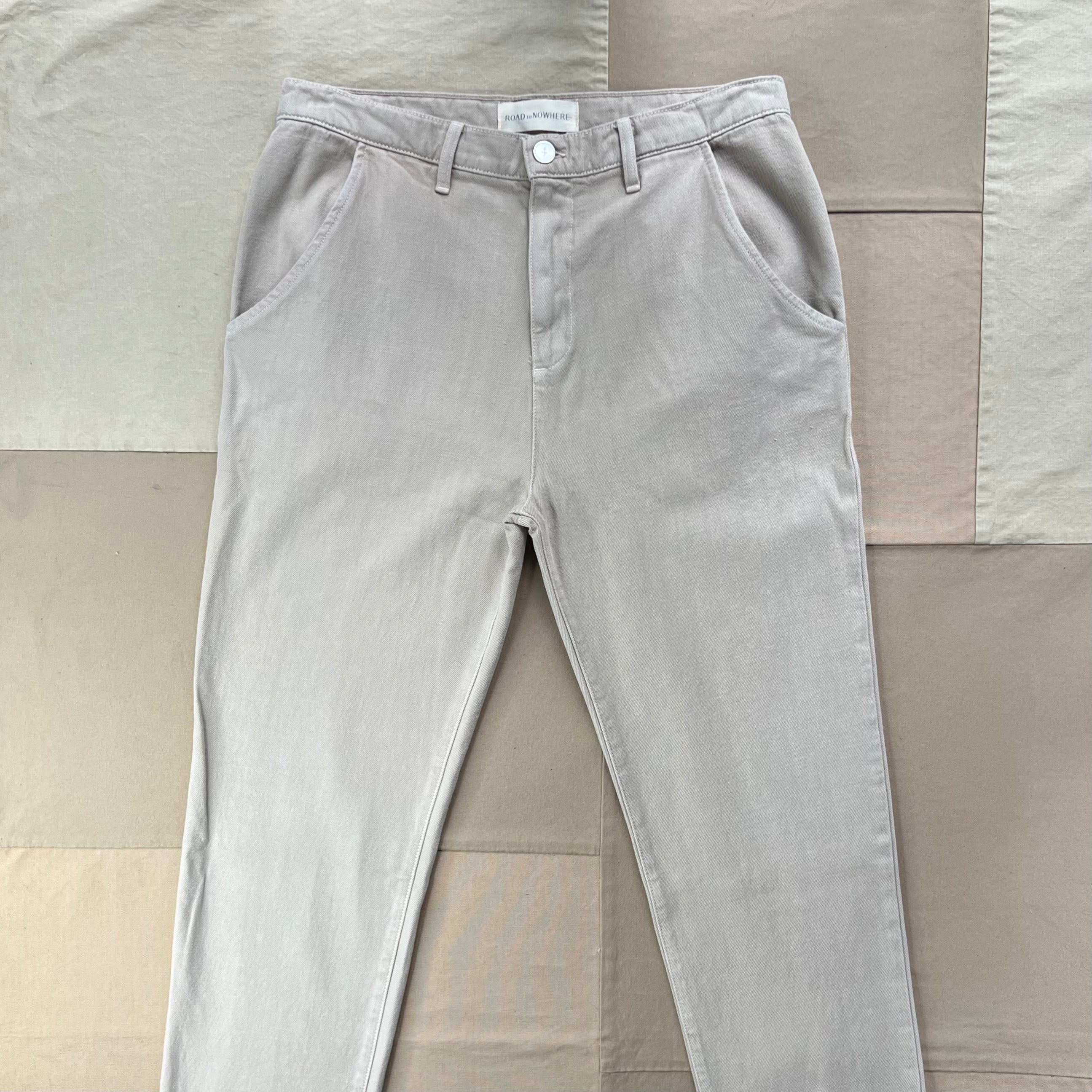 Men's Pilon Recycled Cotton Trouser, Garment Dyed Origami