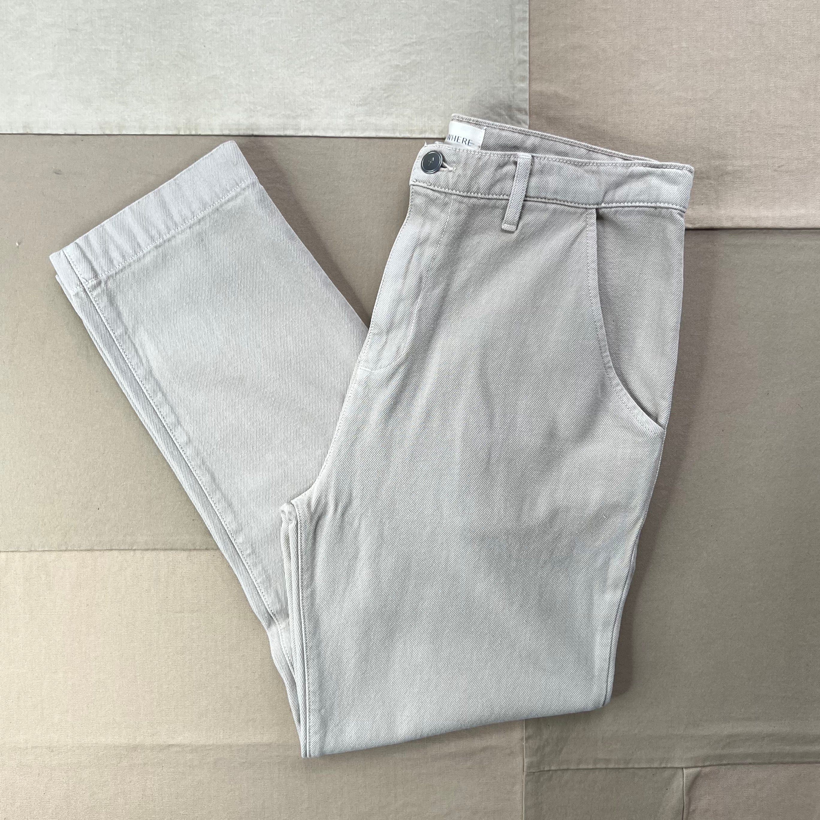 Men's Pilon Recycled Cotton Trouser, Garment Dyed Origami