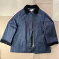 Chiltern Street Jacket in Waxed Cotton, Navy