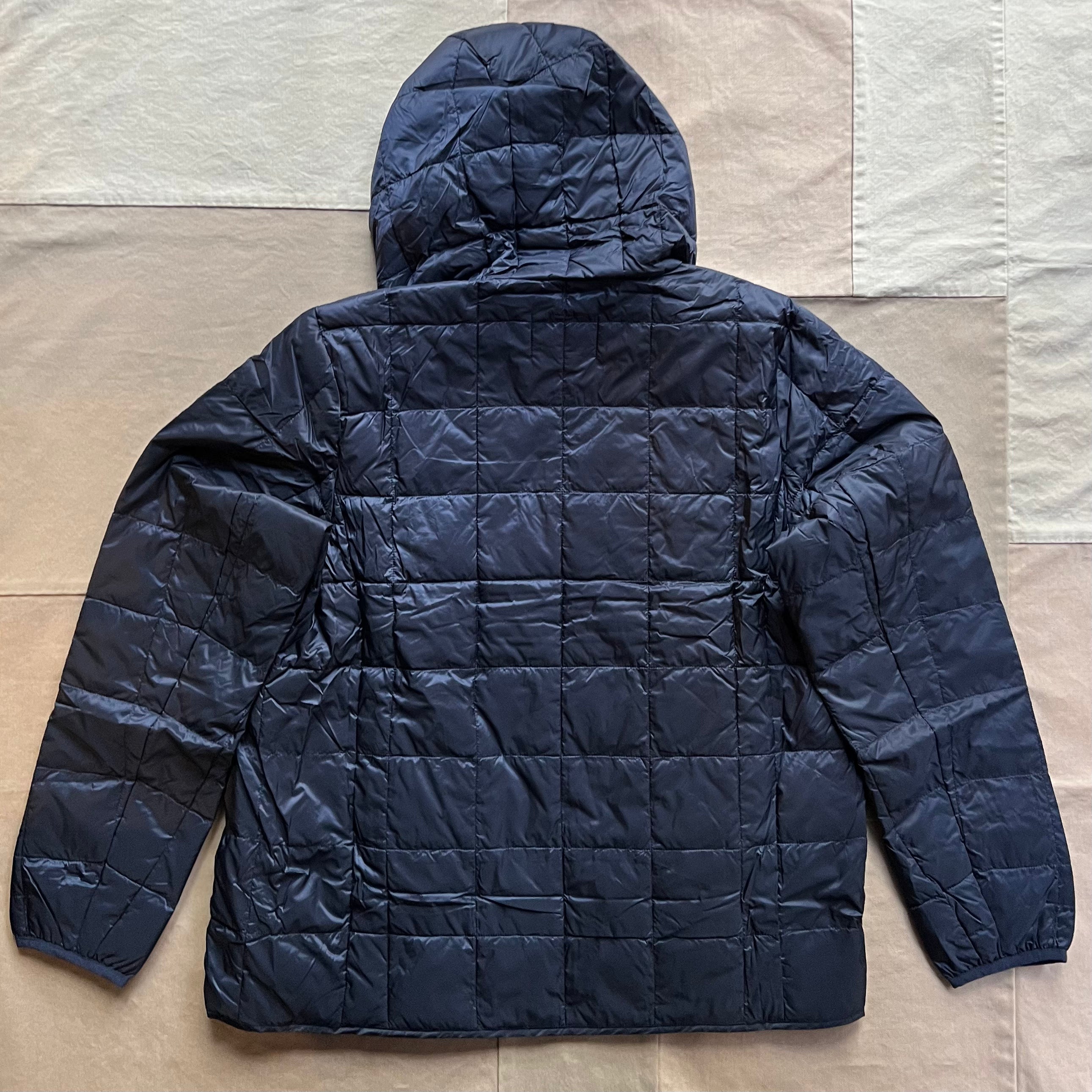 Hooded Down Jacket, Dark Navy