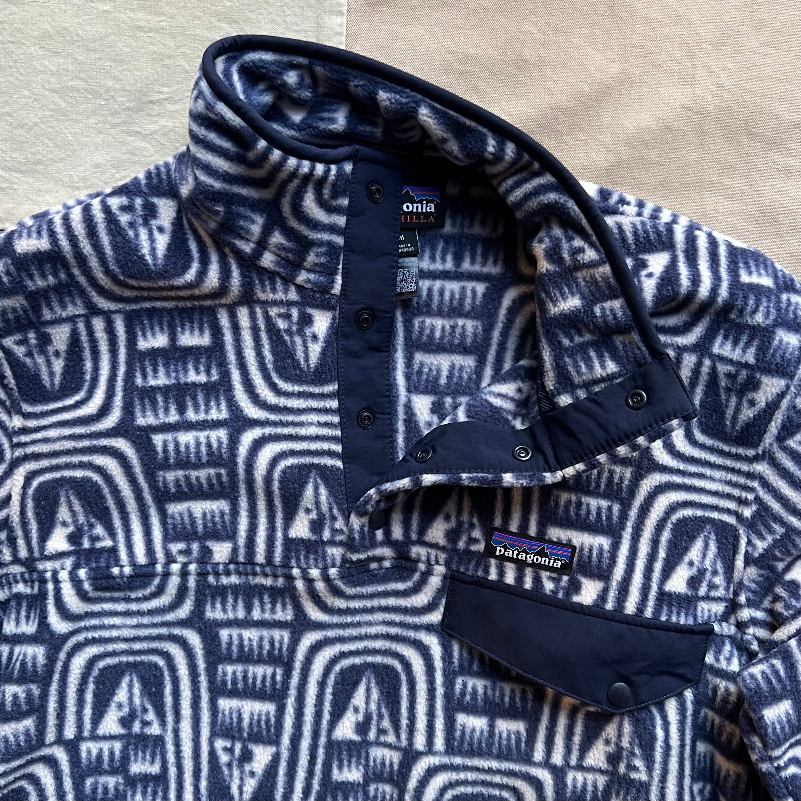 Men's Lightweight Synchilla Snap-T Fleece Pullover, Flow: Sunken Blue