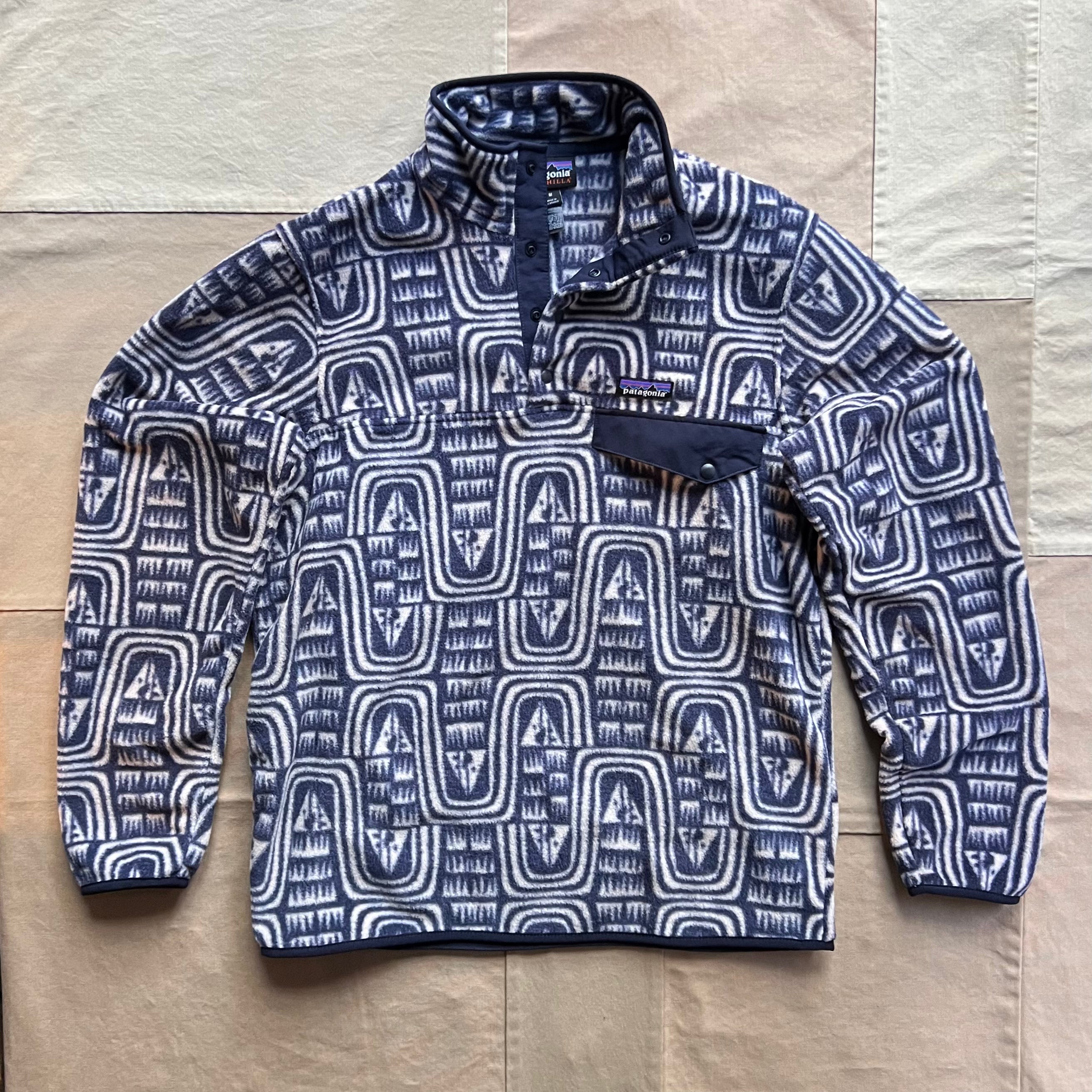 Men's Lightweight Synchilla Snap-T Fleece Pullover, Flow: Sunken Blue