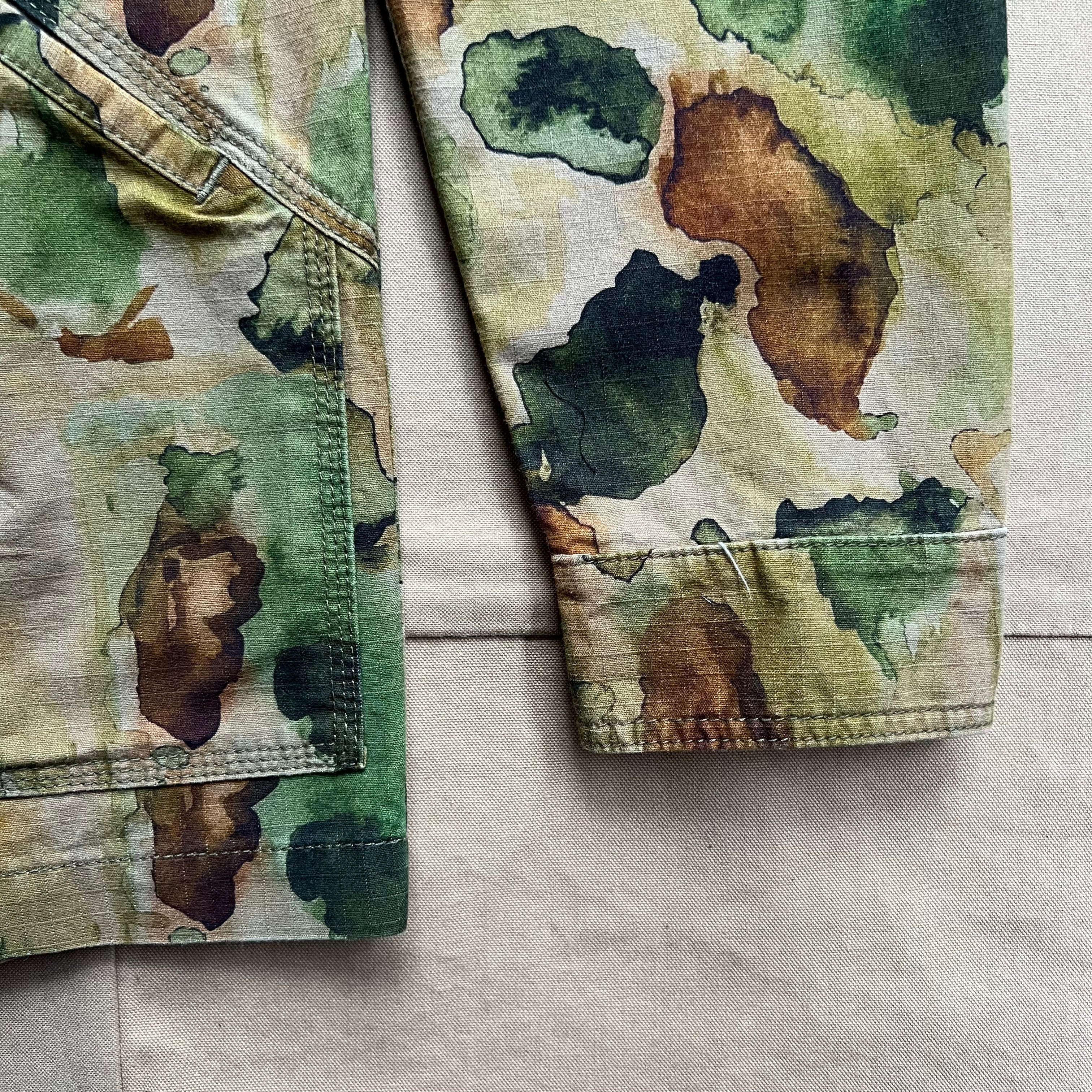 Berry Ripstop Overshirt, Green Print