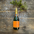 Champagne Bottle Glass Ornament
