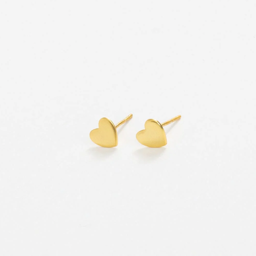 Alice Brass Hearts Post Earrings