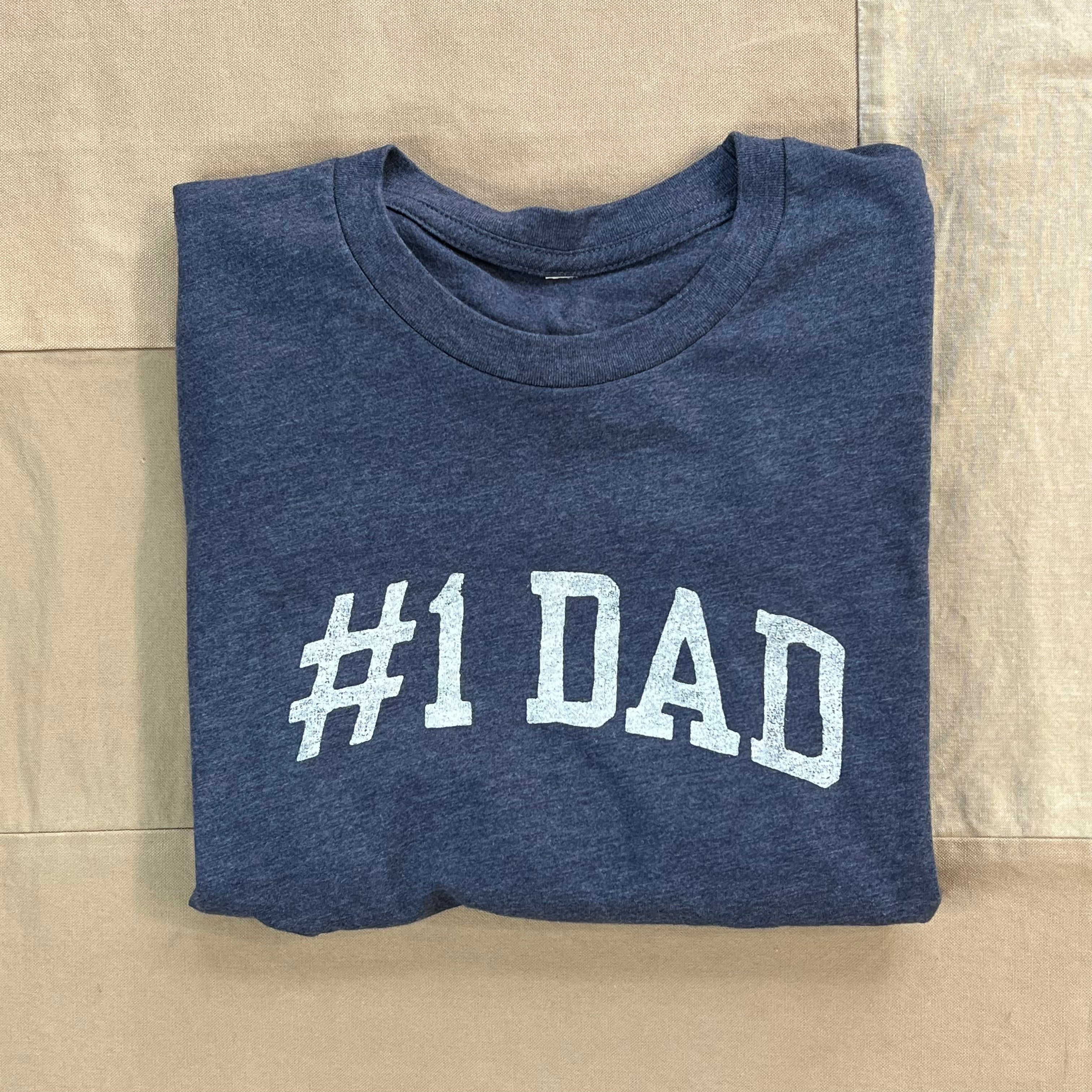 #1 Dad T-shirt, Indigo