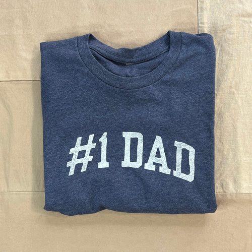 #1 Dad T-shirt, Indigo