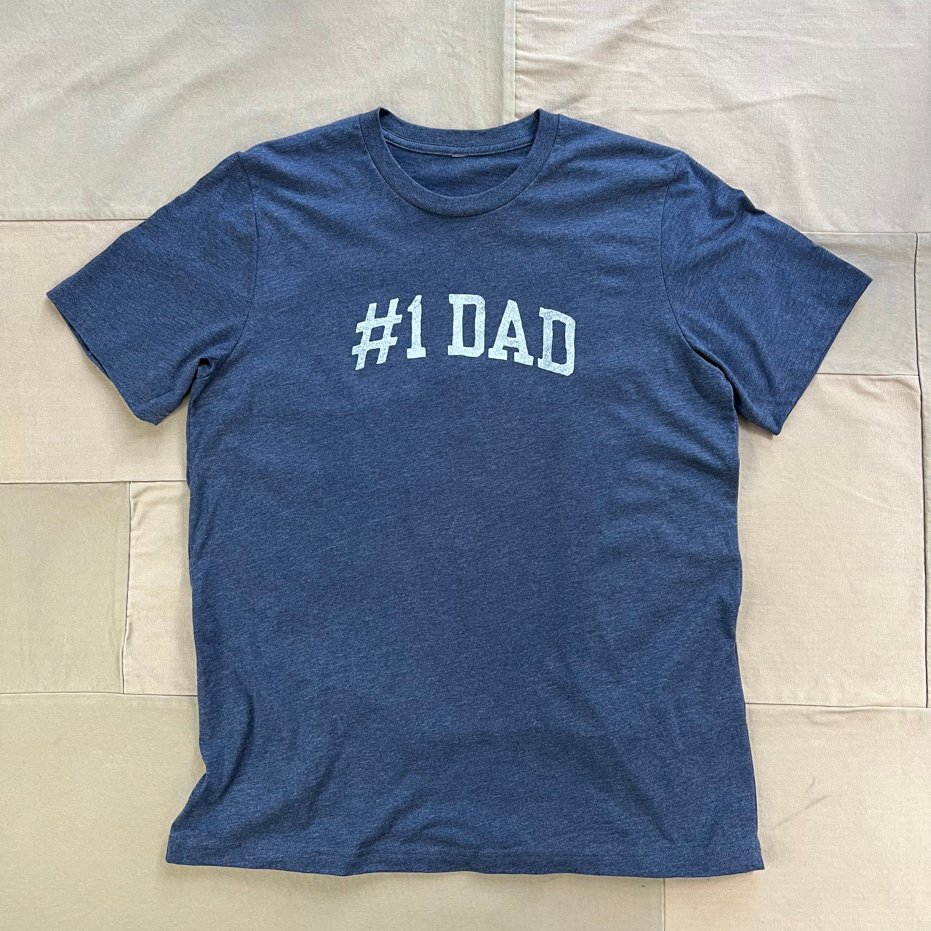 #1 Dad T-shirt, Indigo